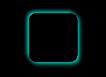 Neon effect with shadow effect in black background