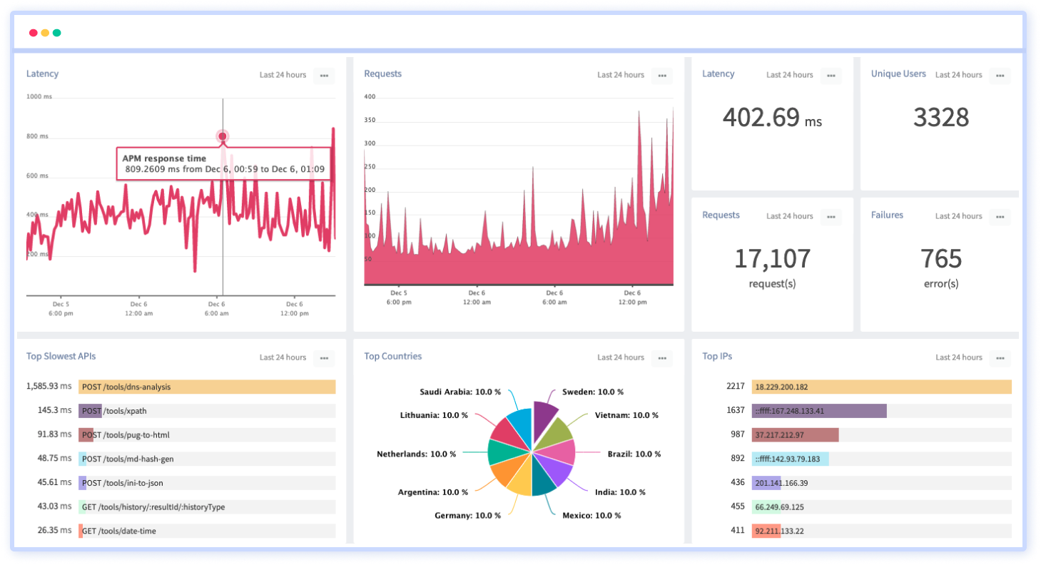 API Analytics to Monitor Query Parameters