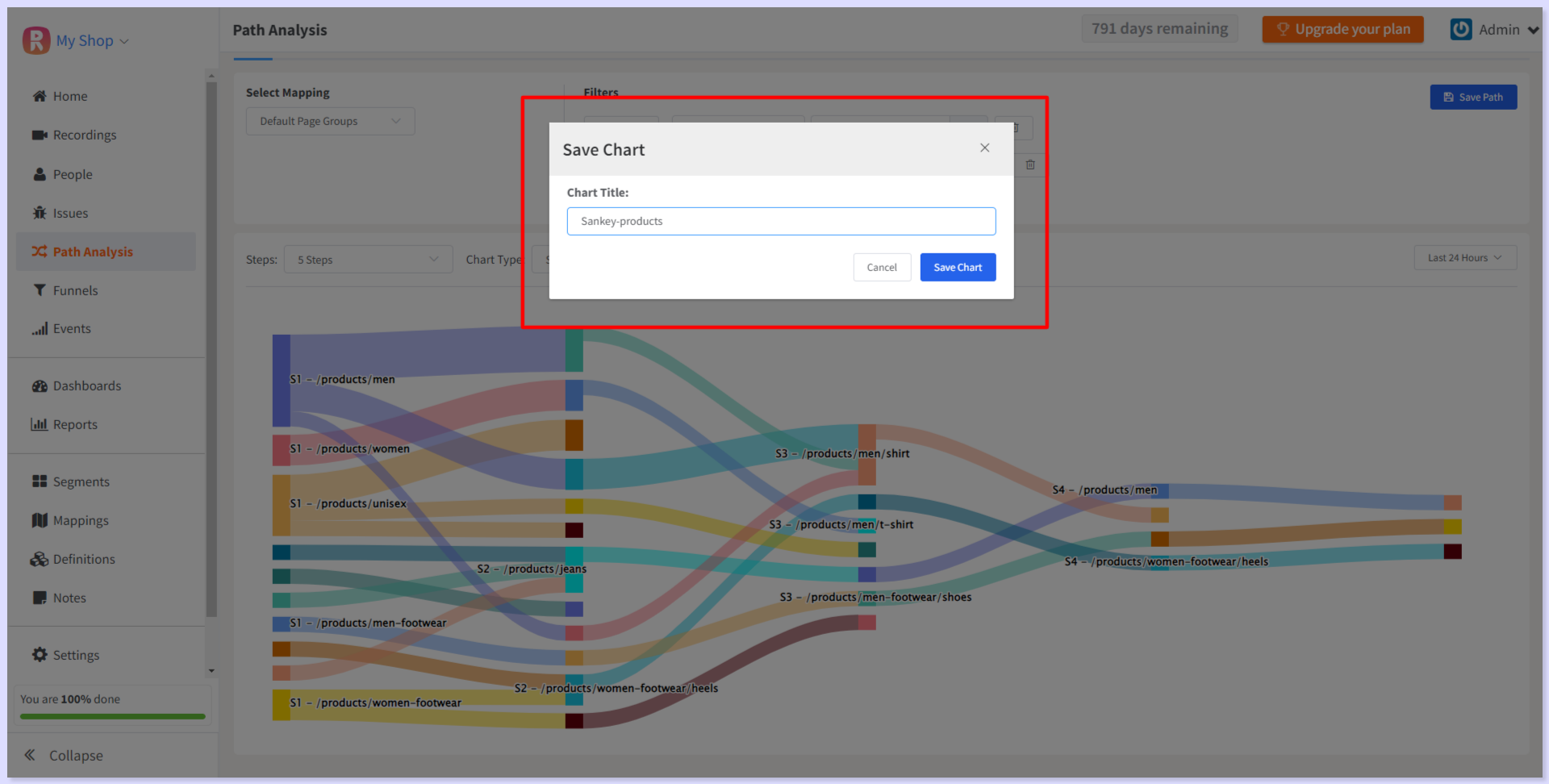 Step 5: Save path