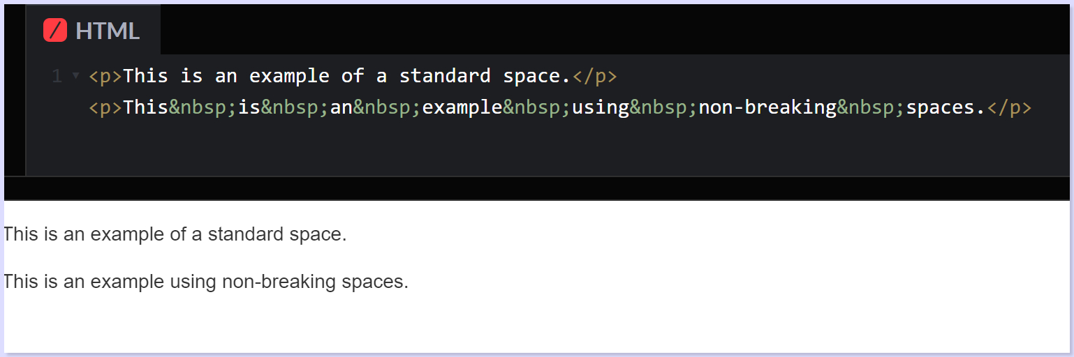 Standard Space - Example