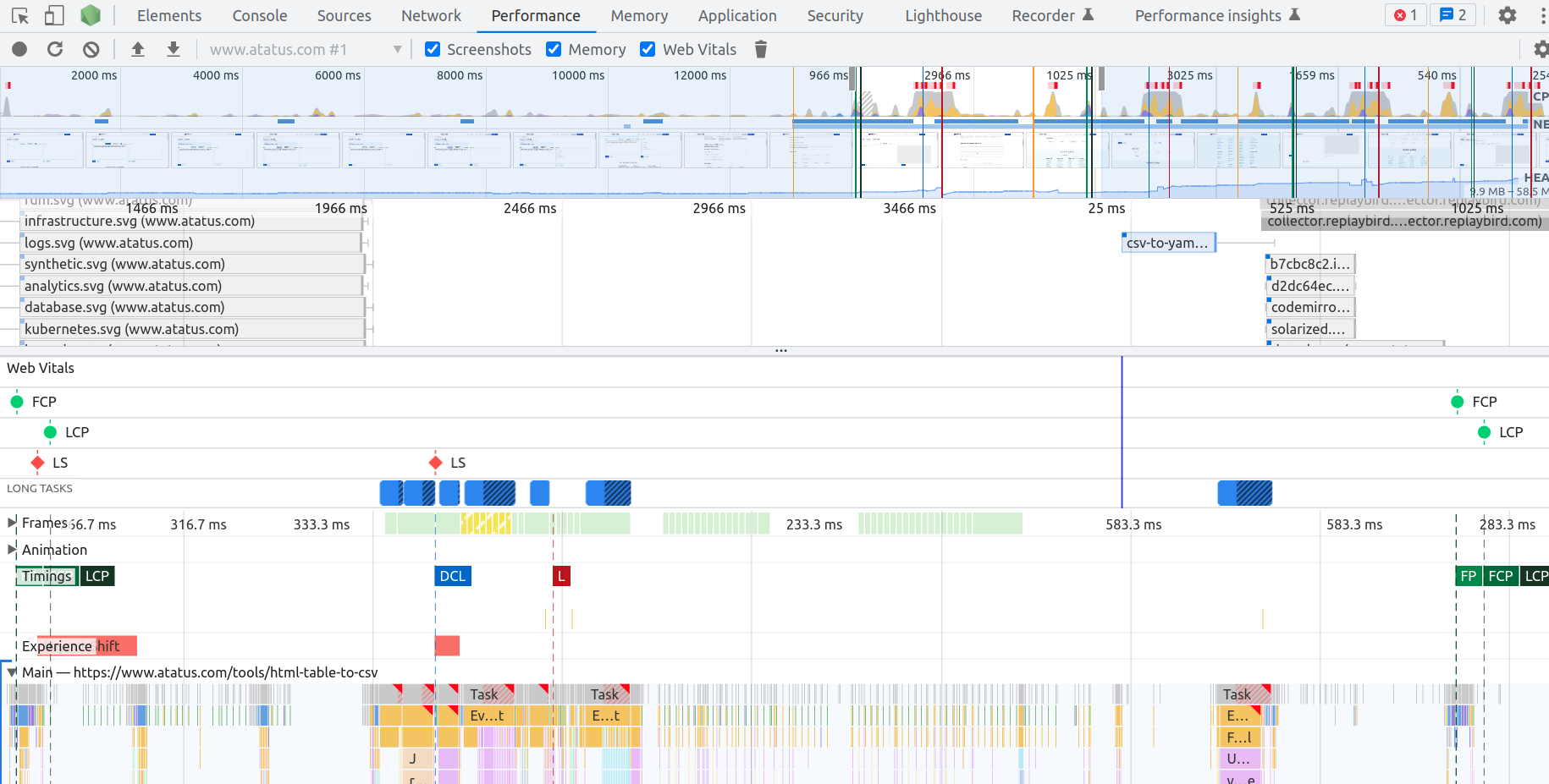 How to start with the DevTools Performance tab in Chrome?