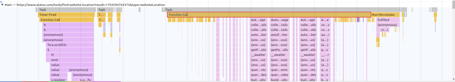 DevTools Performance tab in Chrome