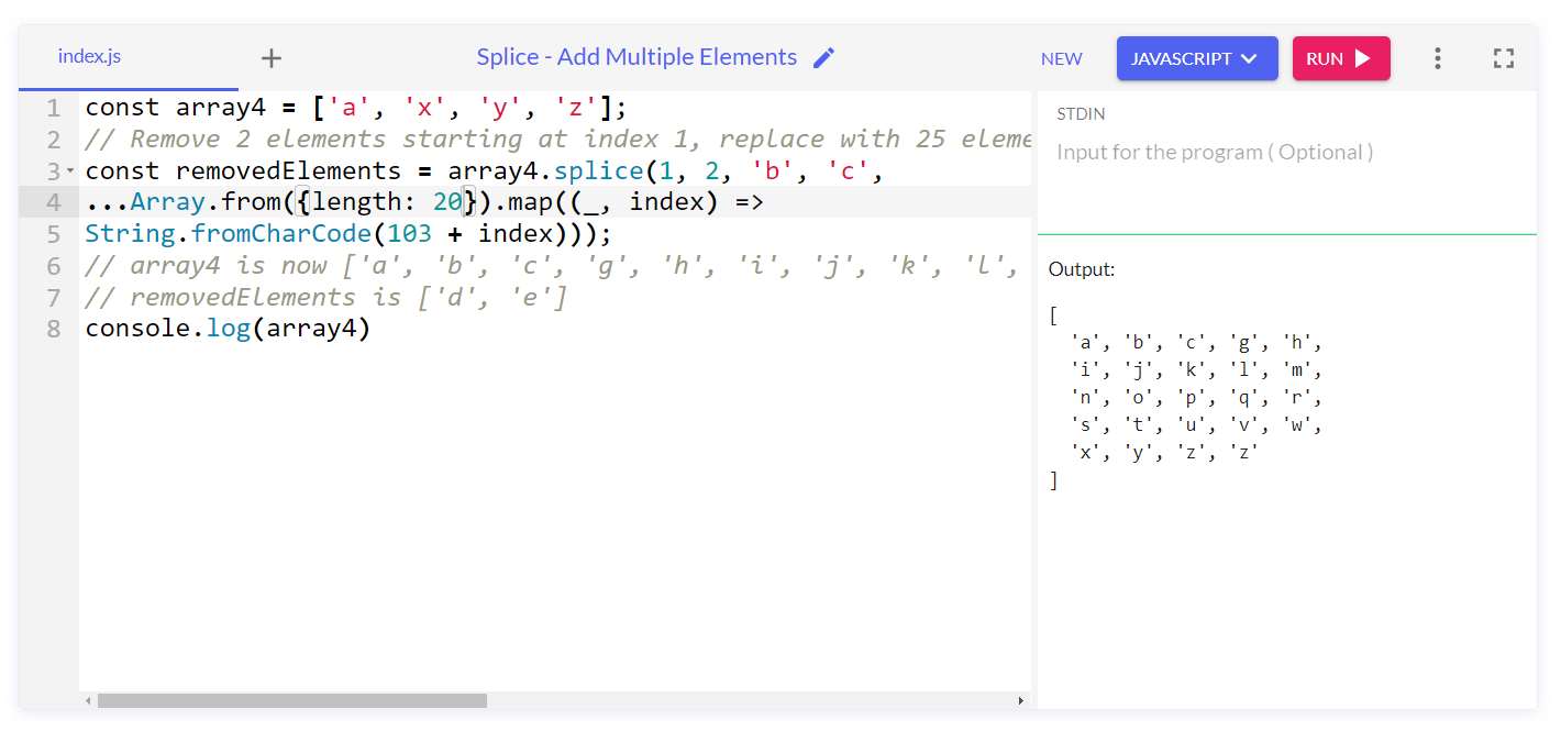 How to Use JavaScript Array splice() Method? - ReplayBird