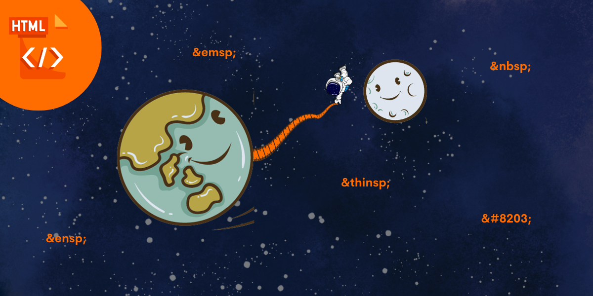 How to add spaces in html code ascii characters html space entities